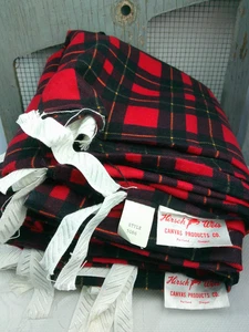 Vintage Hirsch Weis Portland Oregon kariert Flanell Panel Stoff Projekt Mehrzweck Nähen - Bild 1 von 20