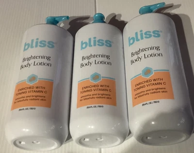 Bliss BRIGHTENING Loción Corporal TONIFICANTE VITAMINA C y Aloe 25.4 OZ (3) CÍTRICOS ¡Sellados! Foto 1 de 2