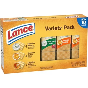 Galletas Sandwich Lance, Obleas Capitán, Paquete Variedad 10 Individuales (Paquetes, 6) - Imagen 1 de 3