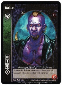 Rake Brujah Tenth Anniversary V:TES VTES Vampire CCG - Picture 1 of 1