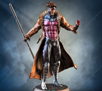 1/24 1/18 Gambit Marvel Unpainted Unassembled Resin 3D Printing Model Garage Kit - Image 1 of 4