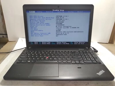 Portátil Lenovo ThinkPad E540 con i3-4000M, 4 GB RAM 500 GB HDD para piezas/reparación #0220 Foto 1 de 4