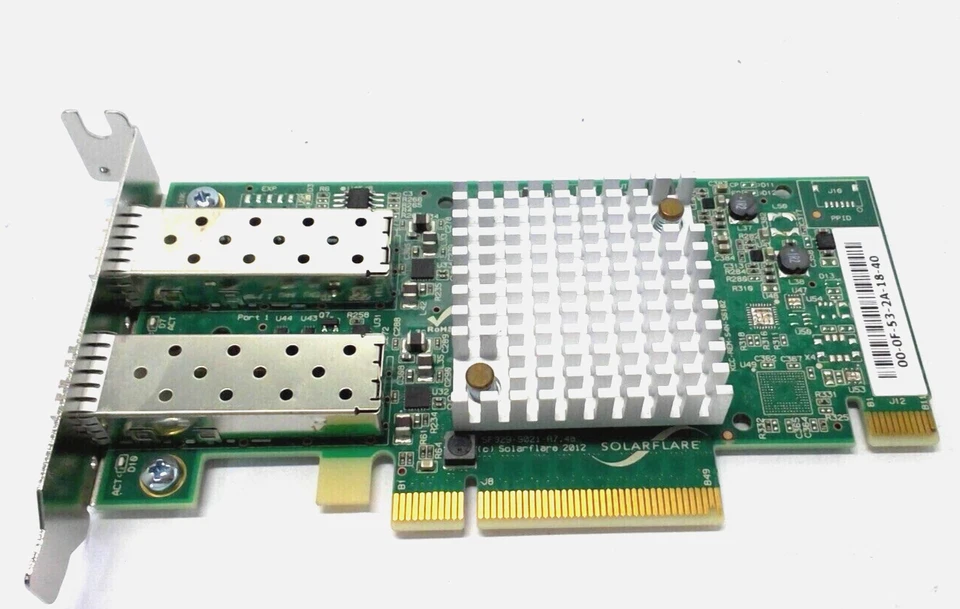 SFN5122F SOLARFLARE DUAL PORT 10GBE PCI-E SERVER ADAPTER SF329-9021-R7 - Image 1 of 1