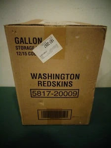 NEW OLD STOCK NFL FOOTBALL WASHINGTON REDSKINS GALLON STORAGE BAGS SEALED CASE - Picture 1 of 4