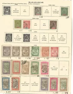 MADAGASCAR (MALAGASY REPUBLIC) 65 Different Clasic Era Stamps - Picture 1 of 5