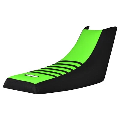 Yamaha Warrior 1988-2006 pinza cubierta de asiento negro flo verde negro costillas #111 Foto 1 de 4