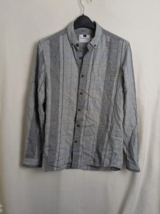 Topman Men's casual shirt long sleeve size small check cotton - Picture 1 of 10