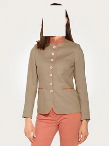 Trachten Janker Blazer Oktobersfest aus Leinen Gr. 44, Gr. 46, Gr. 48 0921364182 - Picture 1 of 5