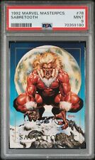 1992 Marvel Masterpieces #78 Sabretooth PSA 9 Mint