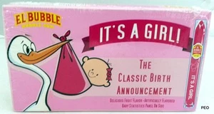 It's A Girl Bubble Gum Cigars Candy 36 Count Box Bulk Candies Bubblegum Its Baby - Picture 1 of 1