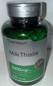 Milk Thistle Extract 3000mg | 300 Capsules | Non-GMO, Gluten Free | EXP 06/2027 - Picture 1 of 10