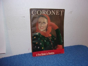 VINTAGE CORONET MAGAZINE ...A TREE GROWS IN BROOKLYN... DECEMBER, 1944 - Picture 1 of 4