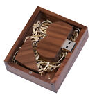 Real Capacity Wooden Gift Box Usb 2.0 Flash Drive Wedding Custom Pen Drive 64Gb