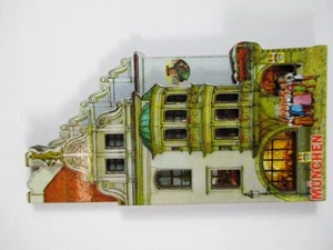 Imán de recuerdo de madera Munich Hofbräuhaus Munich, Alemania Alemania, nuevo - Imagen 1 de 4