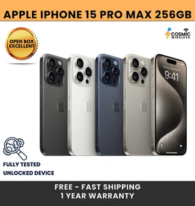 Apple iPhone 15 Pro Max 256 GB Desbloqueado de fábrica 5G - Excelente - Imagen 1 de 11