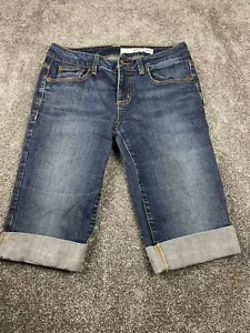 DKNY Jeans Womens Bermuda Denim Shorts Size 6 Medium Wash Cotton Blend - Picture 1 of 8