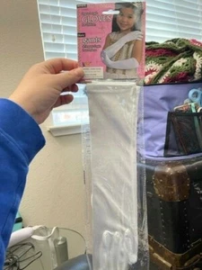 Childrens white Opera Length Gloves 1 Pair New!!! - Picture 1 of 2