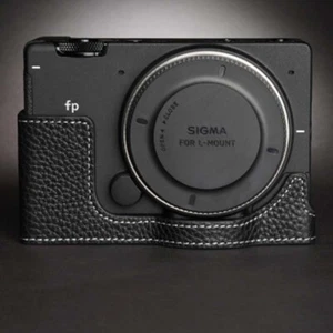 Nuevo bolso de media funda de cuero genuino hecho a mano para cámara para Sigma fp - Imagen 1 de 13