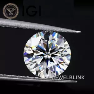 Loose Lab Grown CVD Diamonds Round Brilliant Cut 1.01 Ct E Color VVS2 For Ring - Picture 1 of 13