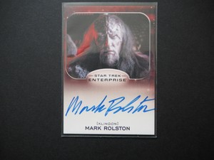 Star Trek ENTERPRISE Trading Cards Mark Rolston as CAPTAIN MAGH Autograph