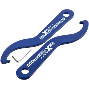 Pair Coilover Adjustment Tool Steel Spanner Wrench for Aftermarket Coilover Blue - Foto 1 di 11