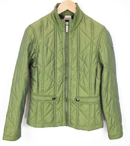 SPYDER Jacket Women's UK 10 Full Zip Padded Quilted Green - Picture 1 of 12