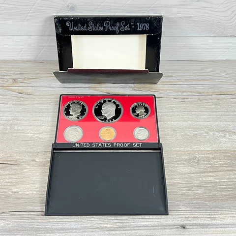 1978 S United States Mint Proof Set 6 Coin OGP Eisenhower Half Dollar Cover