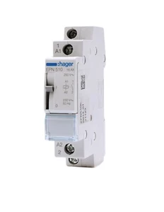 HAGER Stromstoßschalter EPN510 230V/AC 16A 1S - Bild 1 von 3