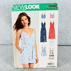 New Look 0562 6493 Cropped Top Dress Jumpsuit and Romper Misses Sz 6 18 Pattern - Bild 1 von 4
