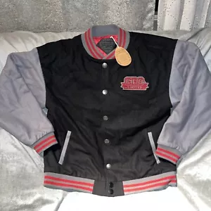 GRASSROOTS CALIFORNIA Quilted Lined Letterman Jacket Interchangeable Logo Size M - Picture 1 of 8
