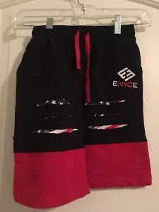 Enyce New York Boys Red Blue White Jogger Shorts Distressed Size 5/6 - Picture 1 of 7