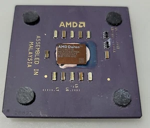Rare Vintage AMD Duron D750AUT1B Ceramic Processor 1999 - Picture 1 of 2