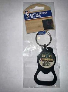 MILWAUKEE BUCKS - 2021 NBA CHAMPIONS - BOTTLE OPENER KEYCHAIN - Picture 1 of 1