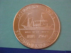 1968 Sandusky, Ohio Sesquicentennial Token/Medal - Picture 1 of 2