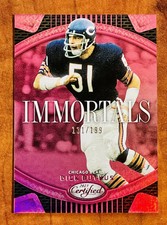 2023 Panini Certified Immortals Dick Butkus #I-2 Pink /199 Bears