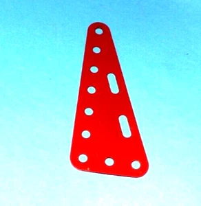 Placa flexible triangular roja Meccano parte 224 - Imagen 1 de 1