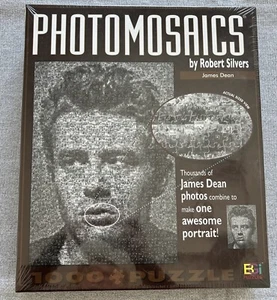 James Dean Photomosaics 1000 Piece Jigsaw Puzzle Robert Silvers by BGI - Picture 1 of 4