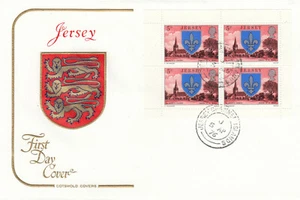 (87727) 20p Booklet Pane 5p GB Jersey Cotswold FDC 1976 NO INSERT - Picture 1 of 2