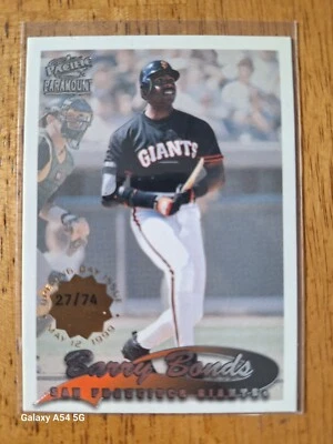 1999 Pacific Paramount Opening Day #208 Barry Bonds /74 - Super Rare Giants - Image 1 of 2