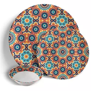 Marrakesh Sunrise - 18pc Dinner Set - Ceramic Porcelain China - Picture 1 of 1