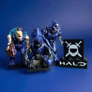 2016 Halo Mega Bloks Covenant Storm Lance Figure Lot DLB96 Jackal Grunt Elite - Picture 1 of 17