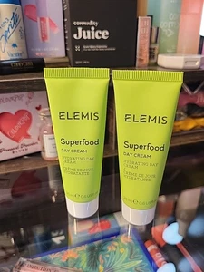 Lot Of 2 ELEMIS Superfood Day Cream Prebiotic Advanced Skincare .6oz/20ml Ea - Picture 1 of 3