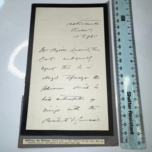 Sir William Bovill Politiker Chief Justice Richter 1p ALS 1865 Präsidentenversammlung - Bild 1 von 10