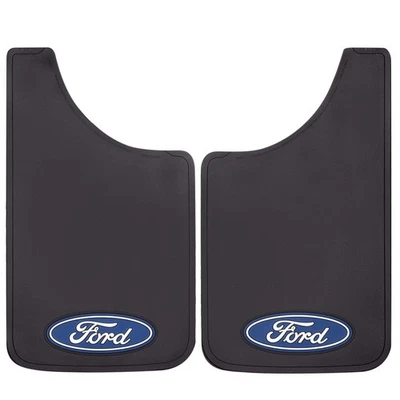 Protector de barro Plasticolor 000539R01 Ford logotipo ovalado fácil ajuste 11"x19" - Juego de 2,... Foto 1 de 4