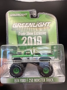 Greenlight Collezionismo Fiera Esclusiva 2019 1975 Ford F-250 Monster Truck - Foto 1 di 8