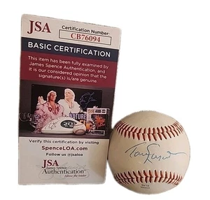 TOMMY LASORDA SIGNED BASEBALL LOS ANGELES DODGERS MANAGER JSA AUTHENTIC #CB76094 - Picture 1 of 4