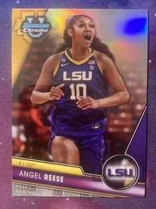 2023-24 Bowman U Chrome #49 Angel Reese Image Variation Refractor LSU Tigers SP - Picture 1 of 2