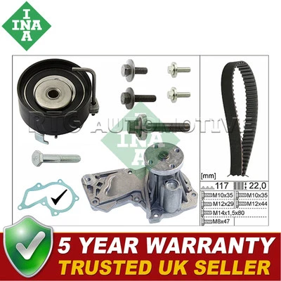 INA Timing Belt & Water Pump Kit Fits Ford Fiesta Focus Fusion + Other Models - Image 1 of 3