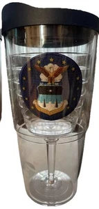 USAF Academy Air Force Graduation Gift Tervis Wine 16 Oz USAF Academy Emblem - Picture 1 of 8