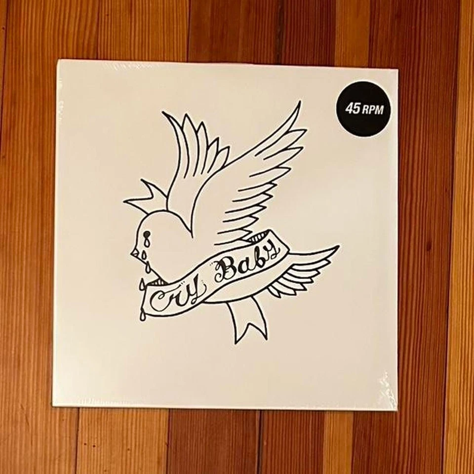 Lil Peep “Cry Baby” LP/Death Note  (Sealed) 2023 White Vinyl 45RPM — 第 1/2 张图片